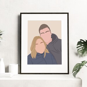 Faceless Portrait, Custom Illustration, Personalized Photo, Custom Photo, Digital Illustration
