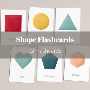 Shapes Toddler Flashcards Printable
