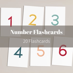 Numbers Toddler Flashcards Printable