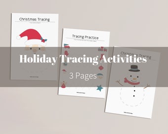 Holiday Tracing Activity Printable