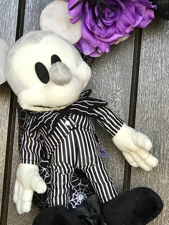 mickey mouse jack skellington plush