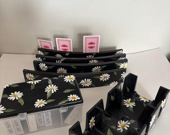 6 piece  Samba Set. , 10 deck card box, 1 Spinner, 4 Racks ) triple tier)