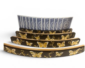 Canasta Card Holder (2 tiered) Butterfly