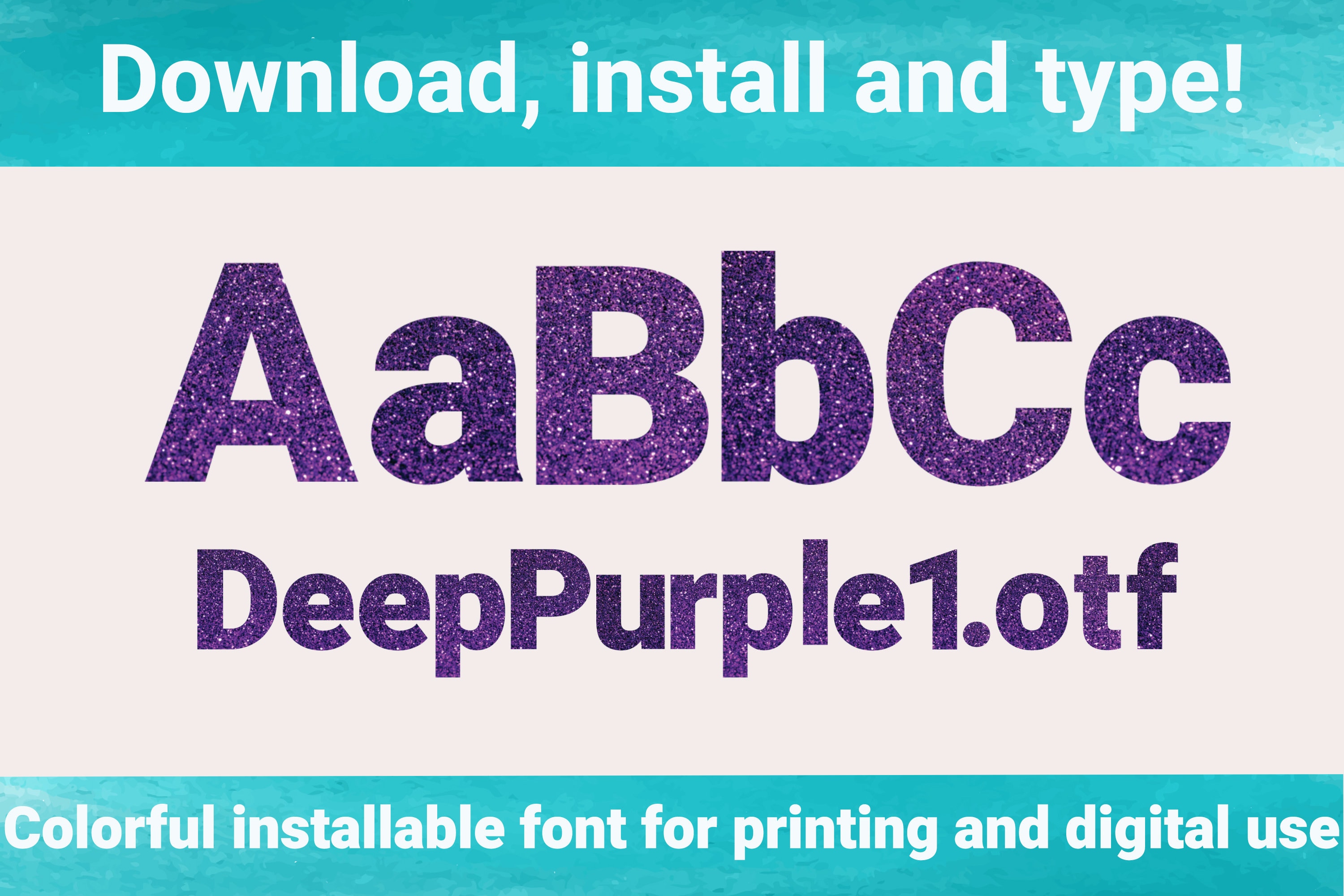 Font color type. True type.