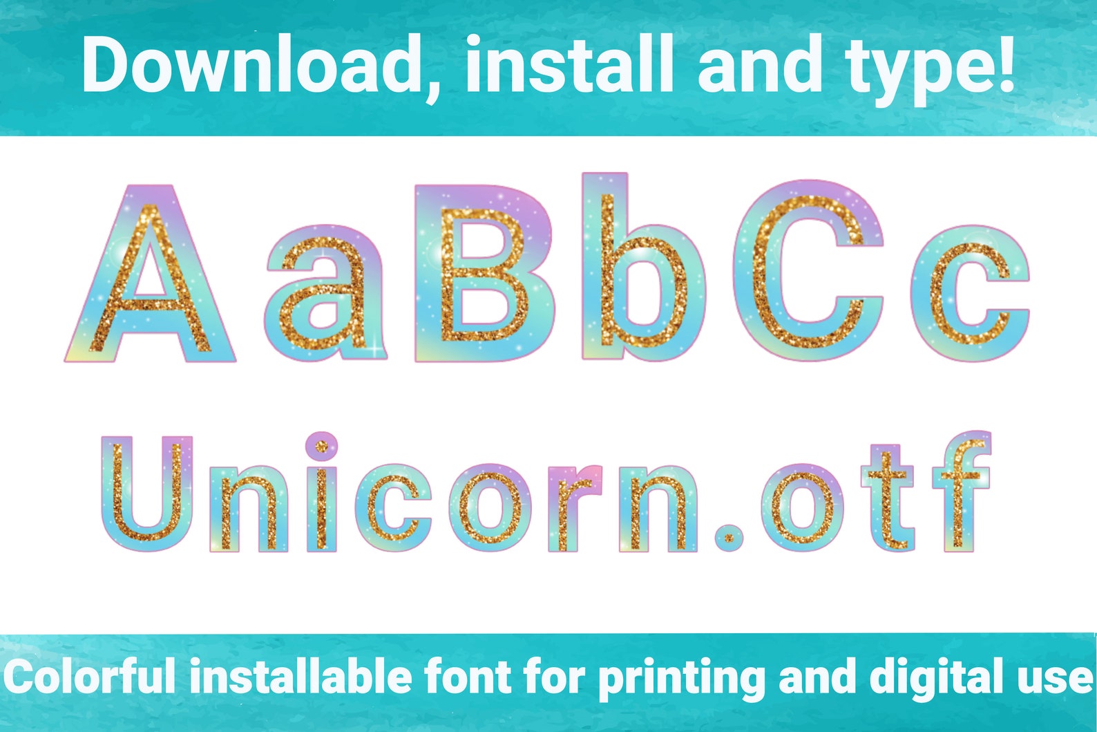 Font color type. True type.