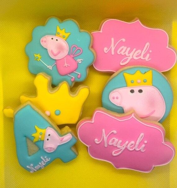 Peppa Pig Cookies Etsy