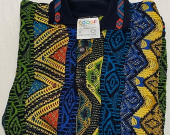 Vintage Multi-color Coogi Australian Polo Sweater Size Medium