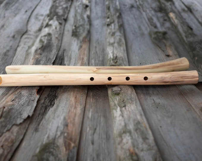 Japanese Shakuhachi Wooden Aspen Flute Traditional Etsy