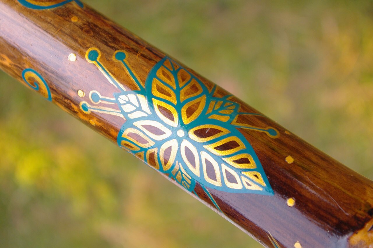 Bamboo rain stick wooden stick paint art rain stick Etsy