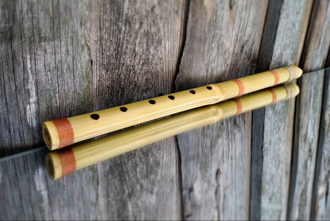 SALE Bamboo Meditative Zen Flute F342Hz Like Shakuhachi Etsy