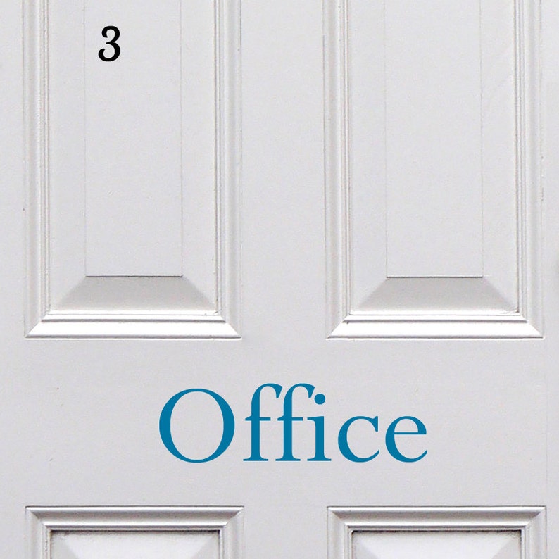 Office Sticker Office Door Decal Door Sign Vinyl Door Sticker Removable Vinyl Door Decal