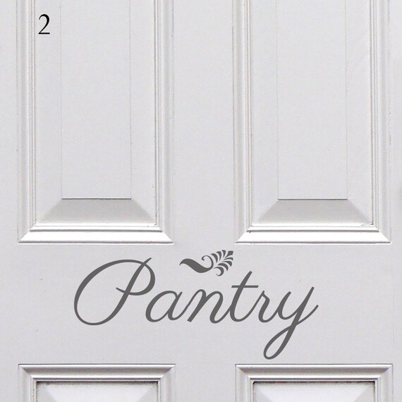 Pantry Door Decal Pantry Sticker Removable Vinyl Door Etsy