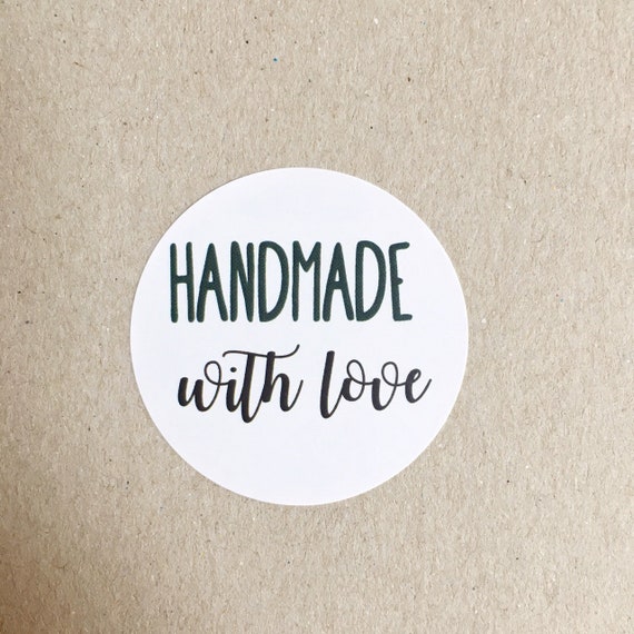 handmade with love stickers