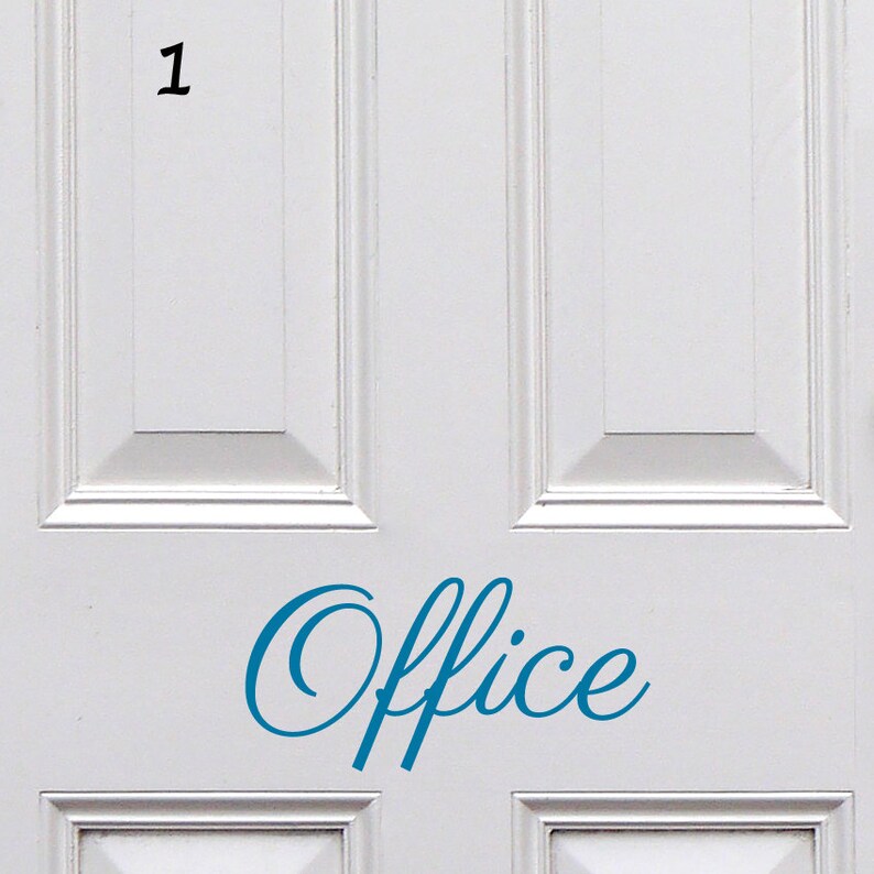 Office Sticker Office Door Decal Door Sign Vinyl Door Sticker Removable Vinyl Door Decal