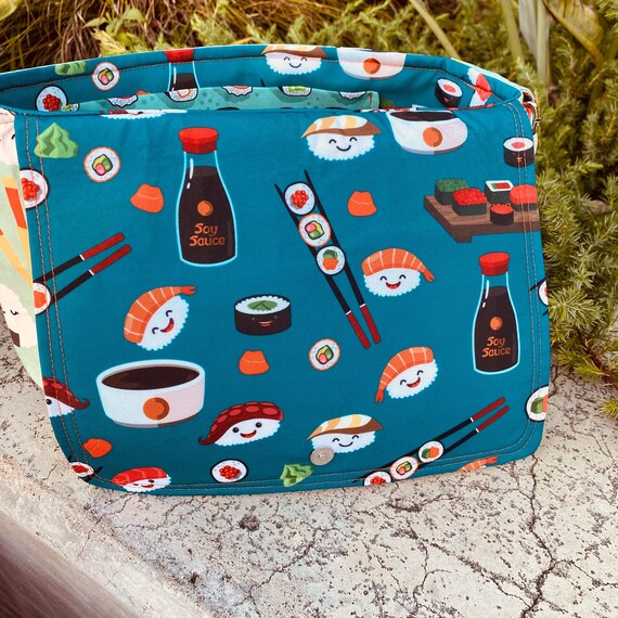 Happy Sushi Messenger Bag - With Adjustable Strap! - Etsy
