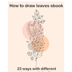 How to Draw Leaves, Printable Worksheets, Doodle leaves, Bullet Journal Inspiration, Shading technique