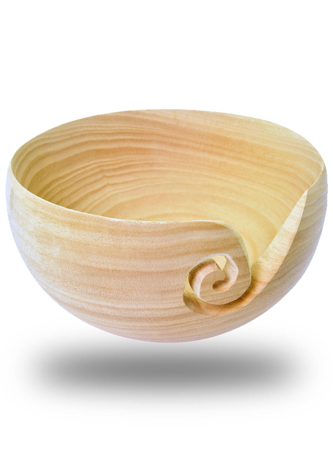 Crochet For Moms Handmade Wooden Bowl Mango Wood Yarn Bowl 6 inch for knitting