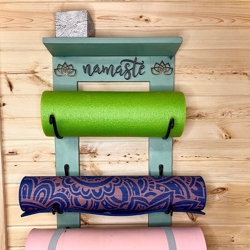 Yoga Mat Wall Holder - Etsy