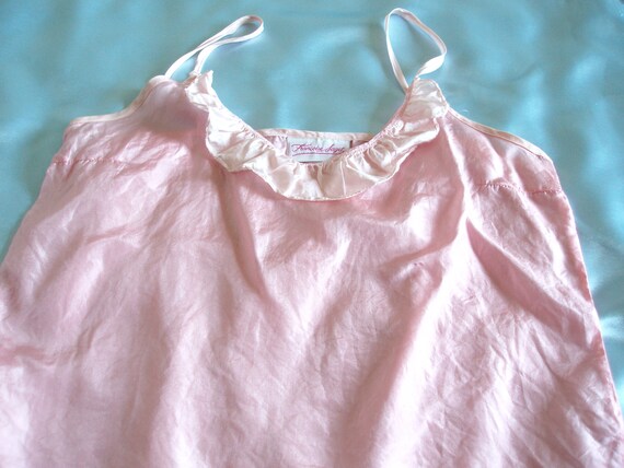 pink satin vest top