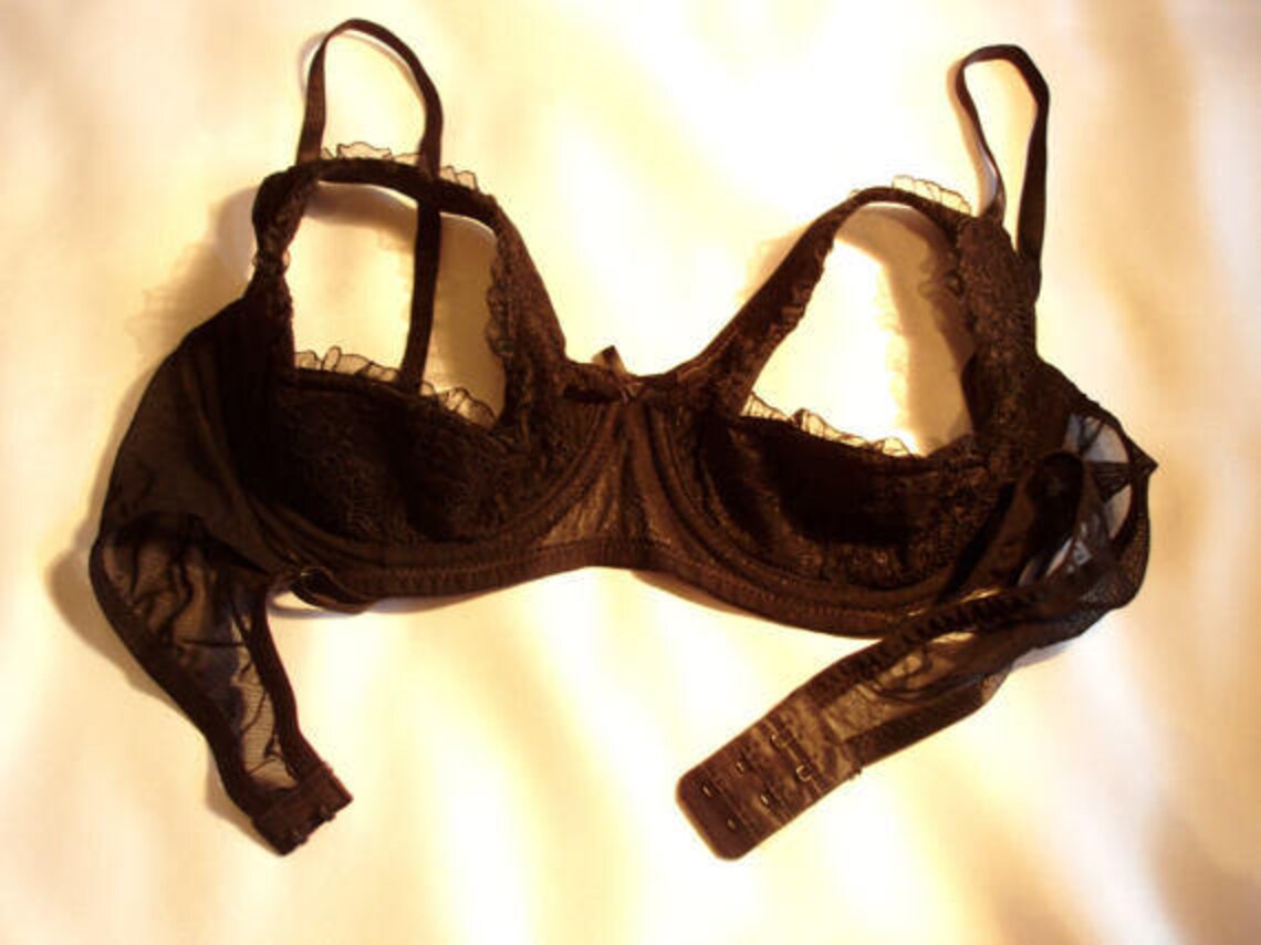 Black Bra Erotic Lingerie Open Nipple Sexy Nipple Free  Etsy