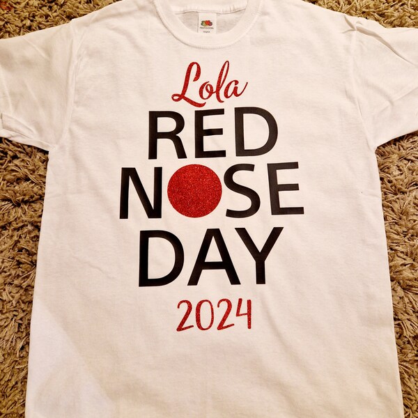 Adults Red Nose T Shirts Etsy UK