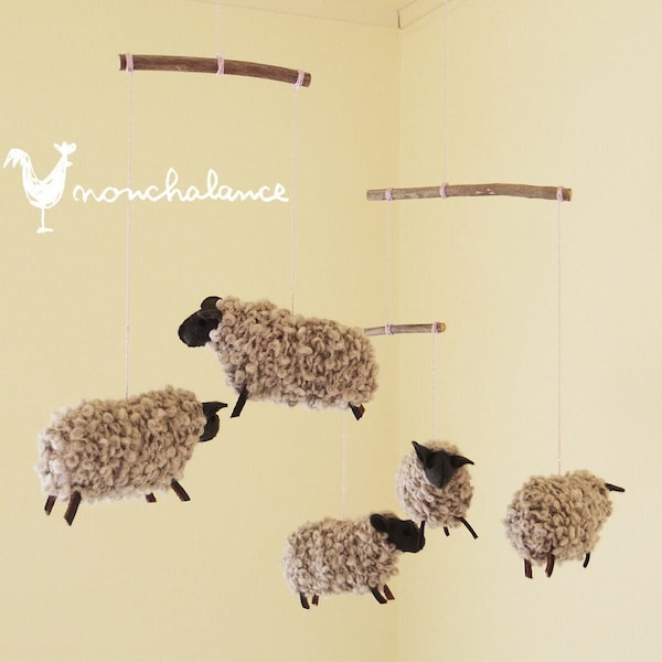 Handmade Mobile - Little Sheep - Final Sale