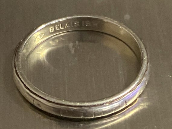 Vintage Belais 18k stackable ring - image 6