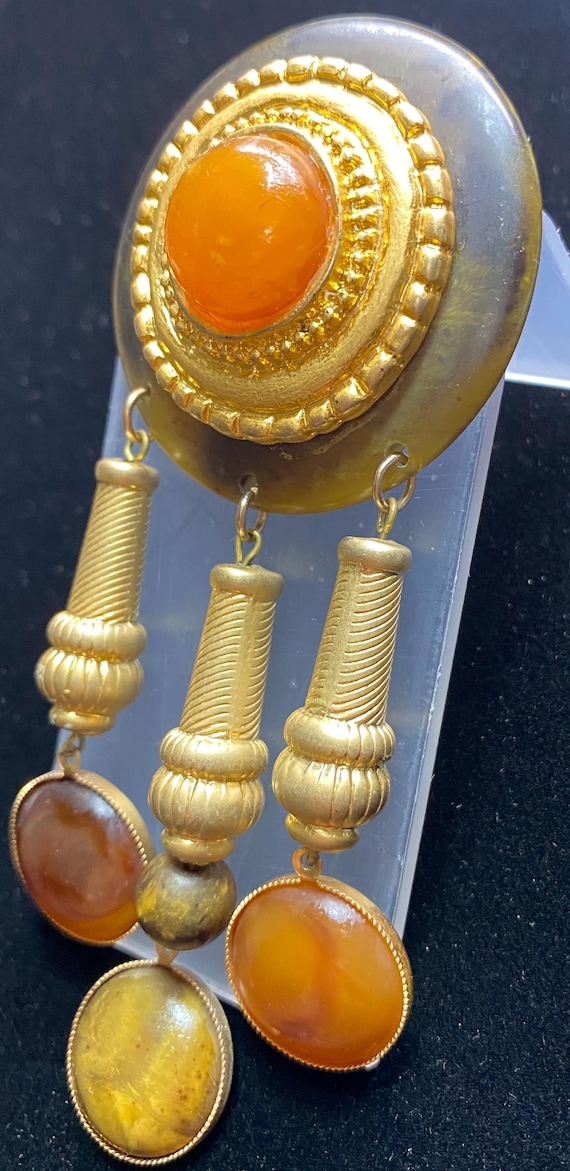 Italian brooch with dangling elements - image 6