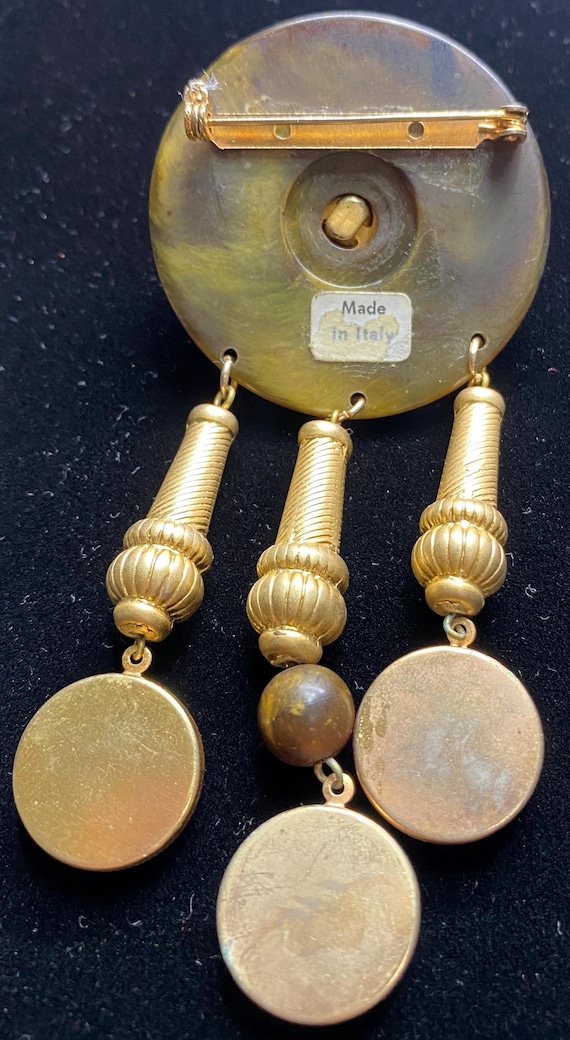 Italian brooch with dangling elements - image 8