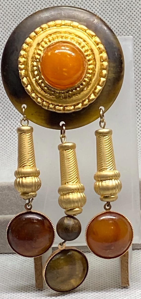 Italian brooch with dangling elements - image 5