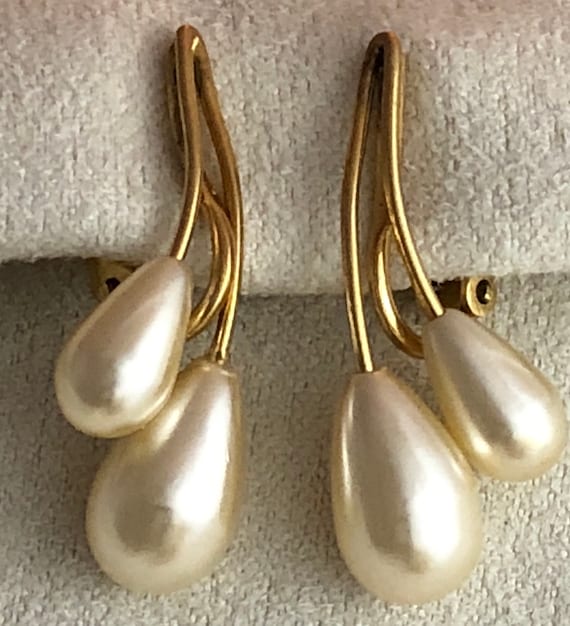 Napier, pierced look screw back earrings