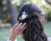Lot 5 Épingles à Cheveux Mariage Rose Orange – Pinces Fleur Tissu Élégantes Pour Coiffure Demoiselle D'Honneur