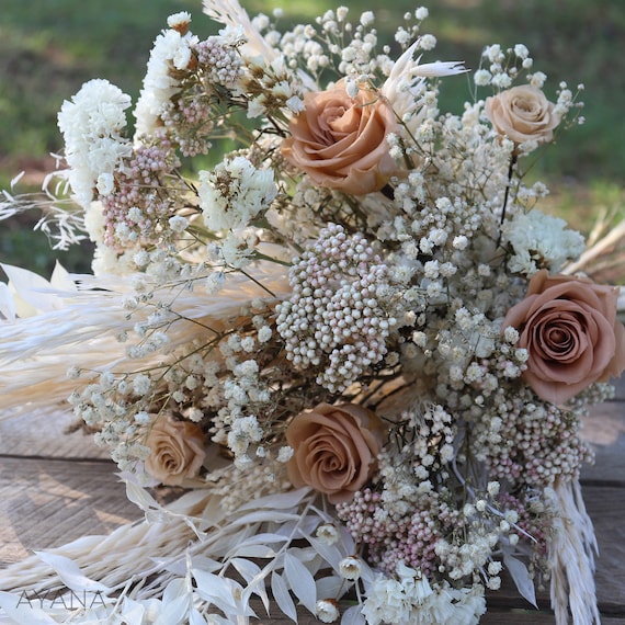 Dried Flower Folk Bouquet SACRAMENTO Vintage Bouquet of Dried