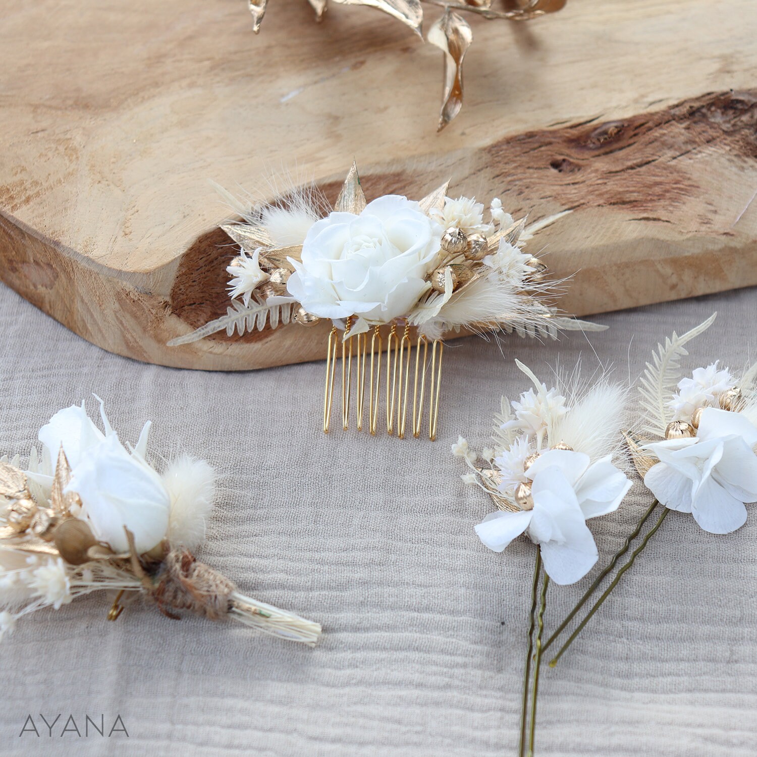 Spilla a forma di fiore bello fatta a mano accessori originali