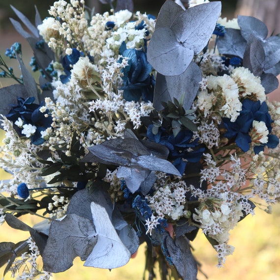 Bouquet fleurs séchées MARSEILLE bouquet bleu de décoration - Etsy France