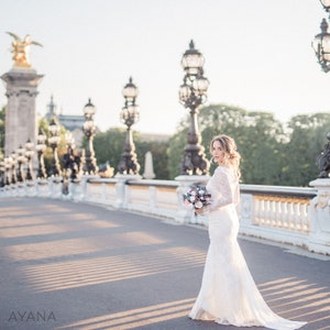 Bouquet de mariée PARIS en pivoines et roses naturelles éternelles, bouquet en fleurs séchées et stabilisées pour mariage bohème image 7