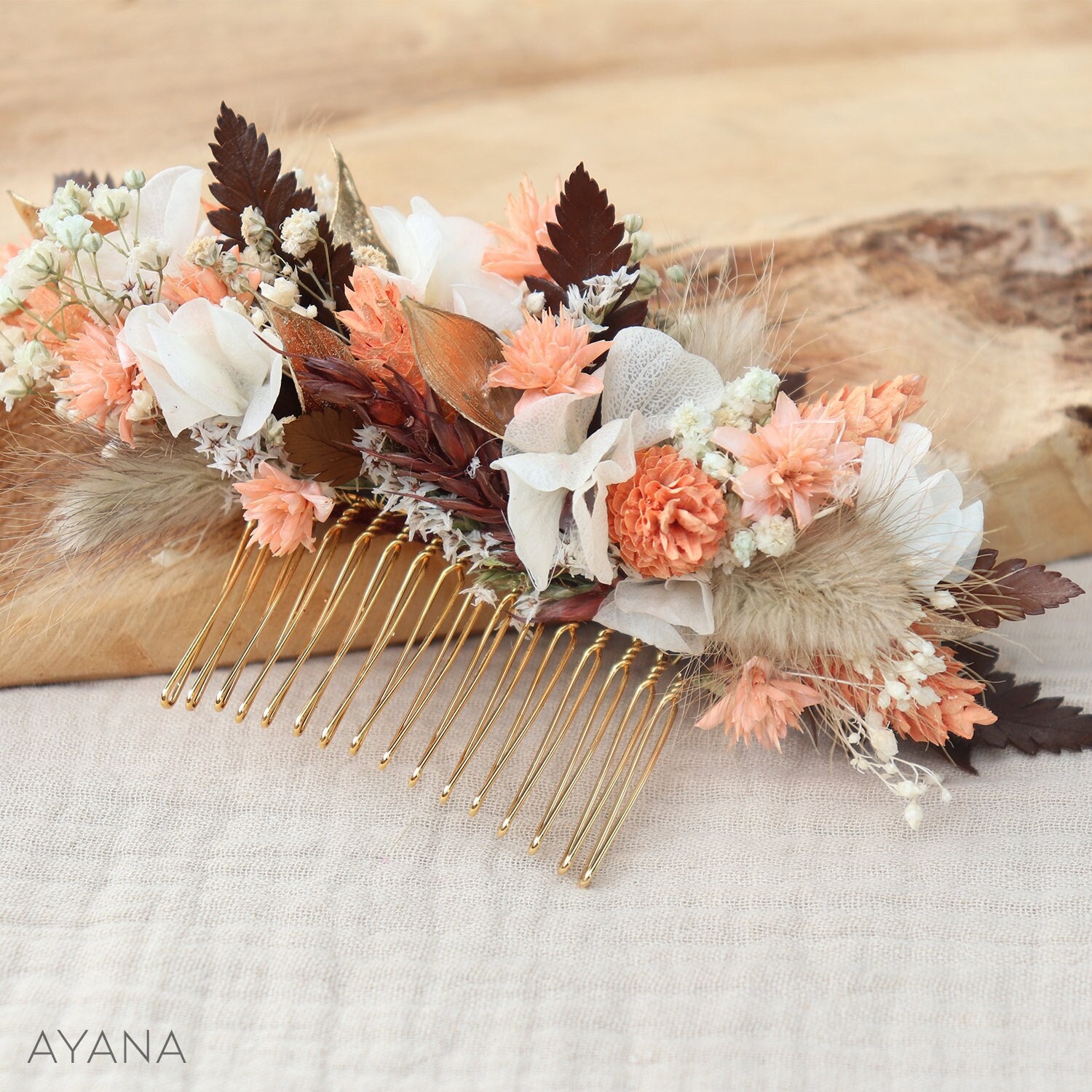 Bel Aire Bohemian headband & comb with metallic leaves, faux pearls, rhinestones NEW Bel-Aire Bridal 2026 Silver Headband w/Pearls Crystals  main image 2
