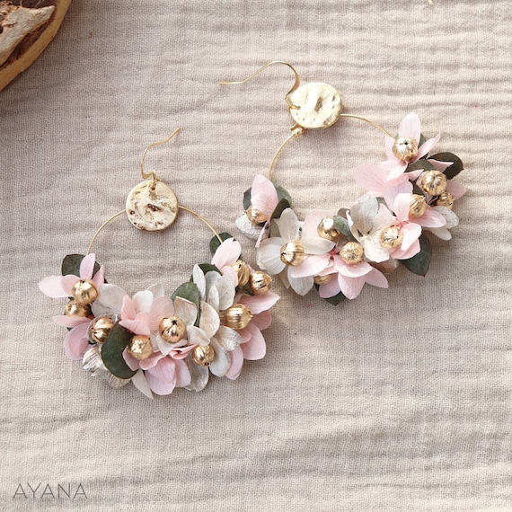 Perky Diva - Scarlet Petal Earrings | Real Preserved Dried Flower Earrings  Premium Jewellery