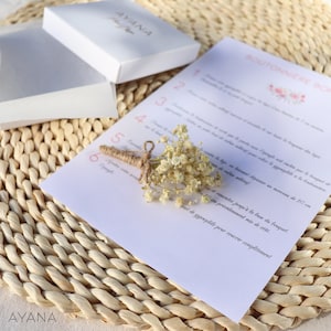 Kit asole BOHEME fai da te fiori secchi, regalo testimone e testimone dello sposo, mini bouquet all'occhiello da montare su una spilla