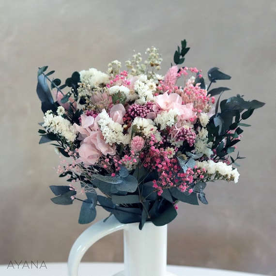 Bouquet fleurs séchées LAUSANNE composition en fleurs - Etsy France