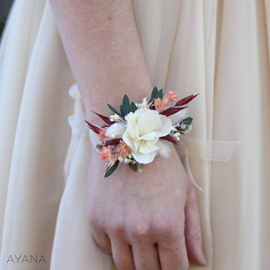 Bracelet Femme Fleur Séchée Résine - Marguerite Réelle, Fait Main, Cadeau Chic Et Naturel - 6