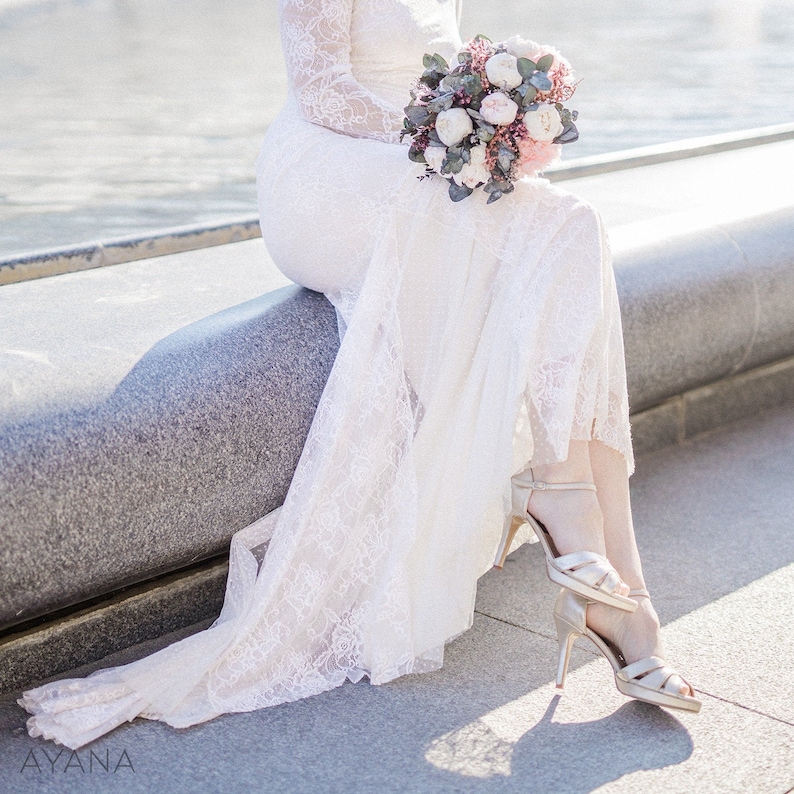 Bouquet de mariée PARIS en pivoines et roses naturelles éternelles, bouquet en fleurs séchées et stabilisées pour mariage bohème image 2