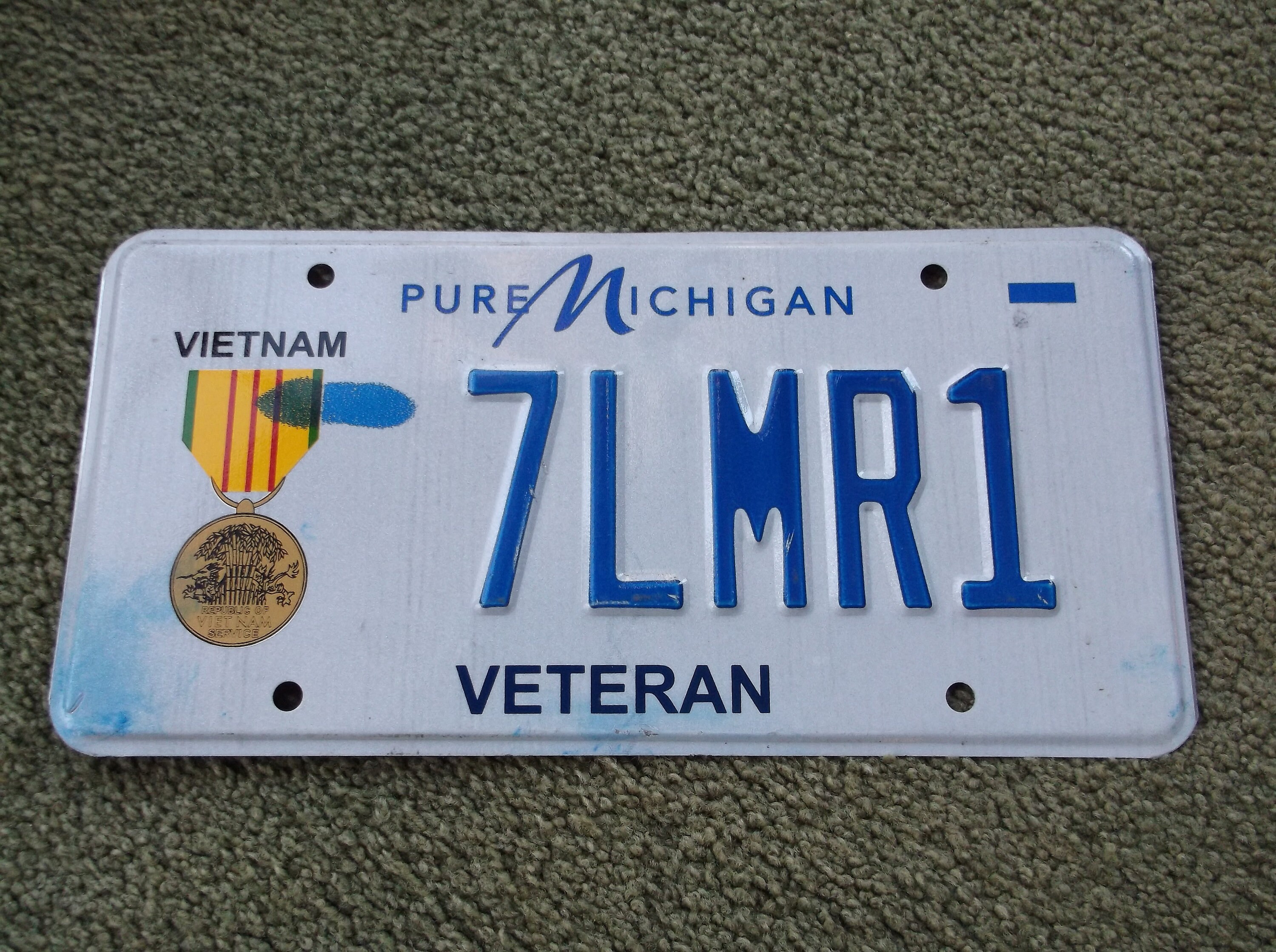 MICHIGAN Vietnam Veteran License Plate Etsy