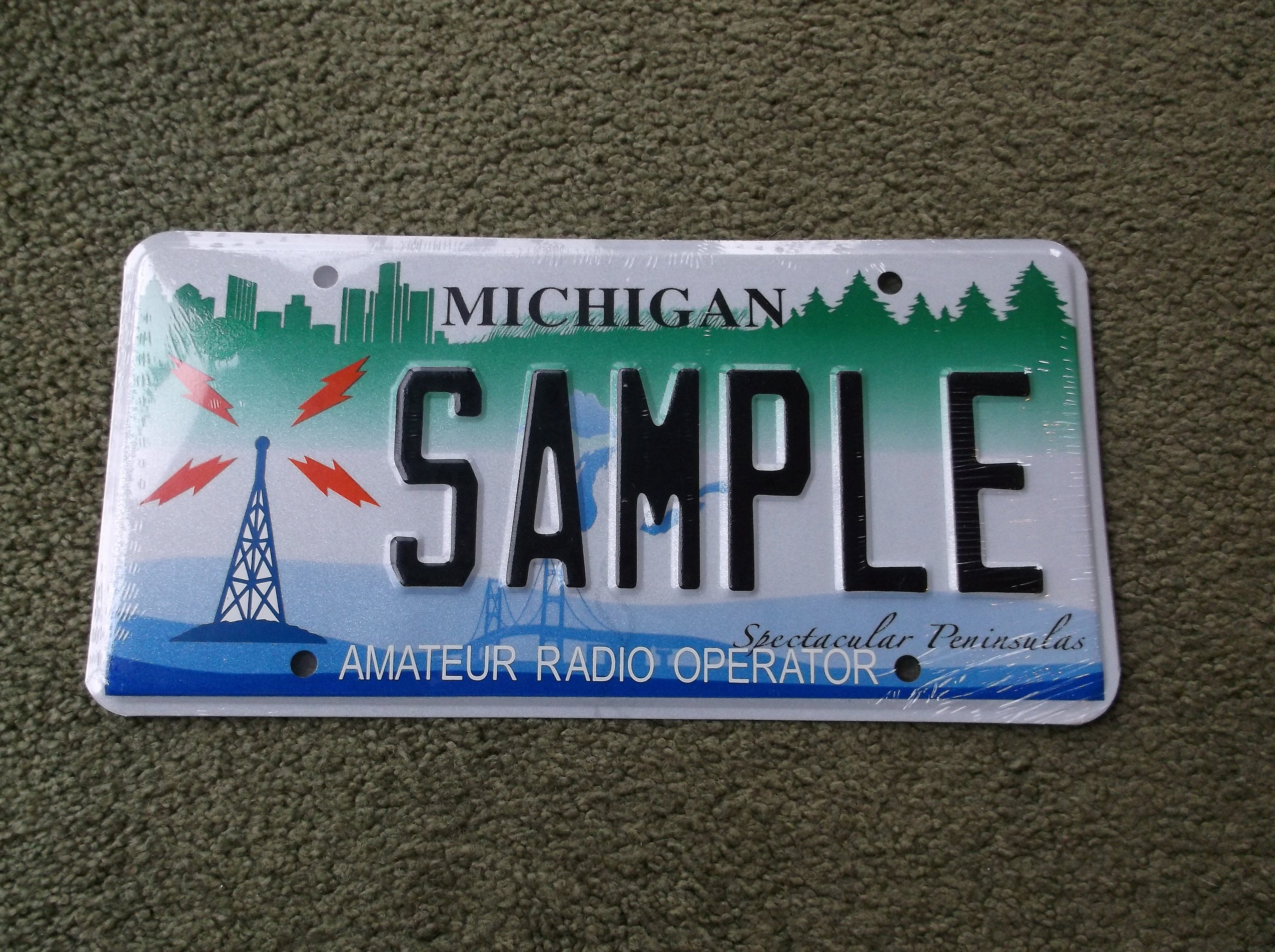 MICHIGAN Armature Radio Operator License Plate Etsy