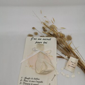 Carte ballon annonce grossesse, marraine, mamie, témoin 画像 3