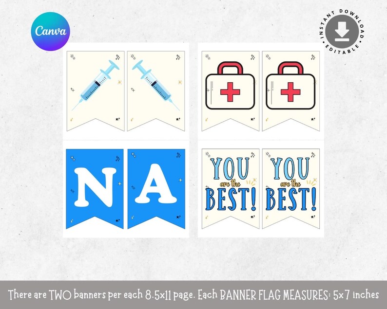 Doctor's Day Printable Banner: Thank You Decor (PDF) - Etsy