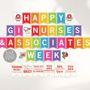 Happy GI Nurses Week Printable Banner (Digital Download)