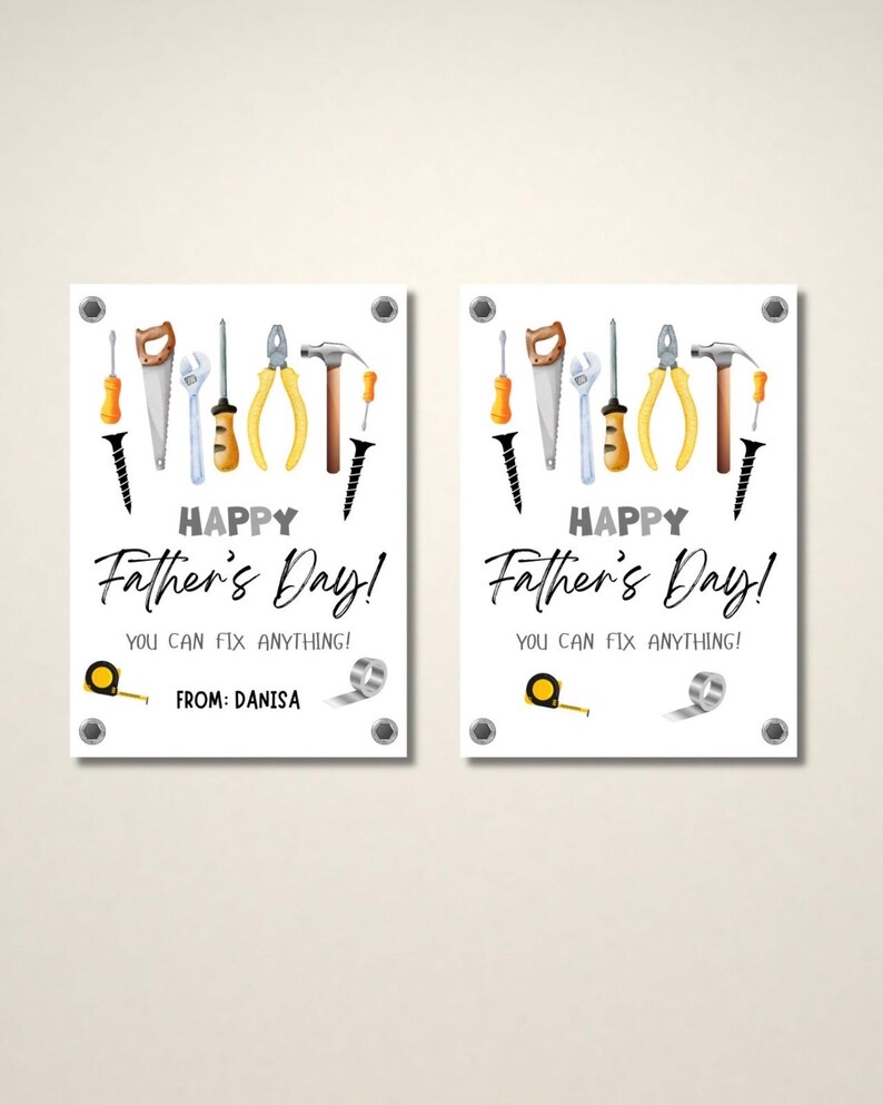 Fathers Day Gift Tag Printable, Fathers Day Treat Tag, Fathers Day Gift ...