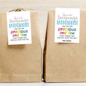 Etiqueta de regalo imprimible para logopeda, etiqueta para el día del logopeda, etiqueta de agradecimiento para logopedas, regalos para el día del logopeda, regalos para logopedas, logopeda
