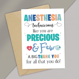 Anesthesia Tech Thank You Card (PDF)